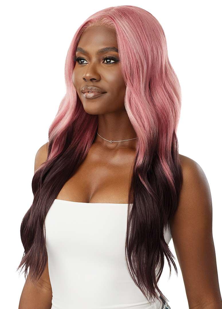 Outre Lace Front Wig -Perfect Hair Line 13X6 - Jaanay (DARK BROWN 2)