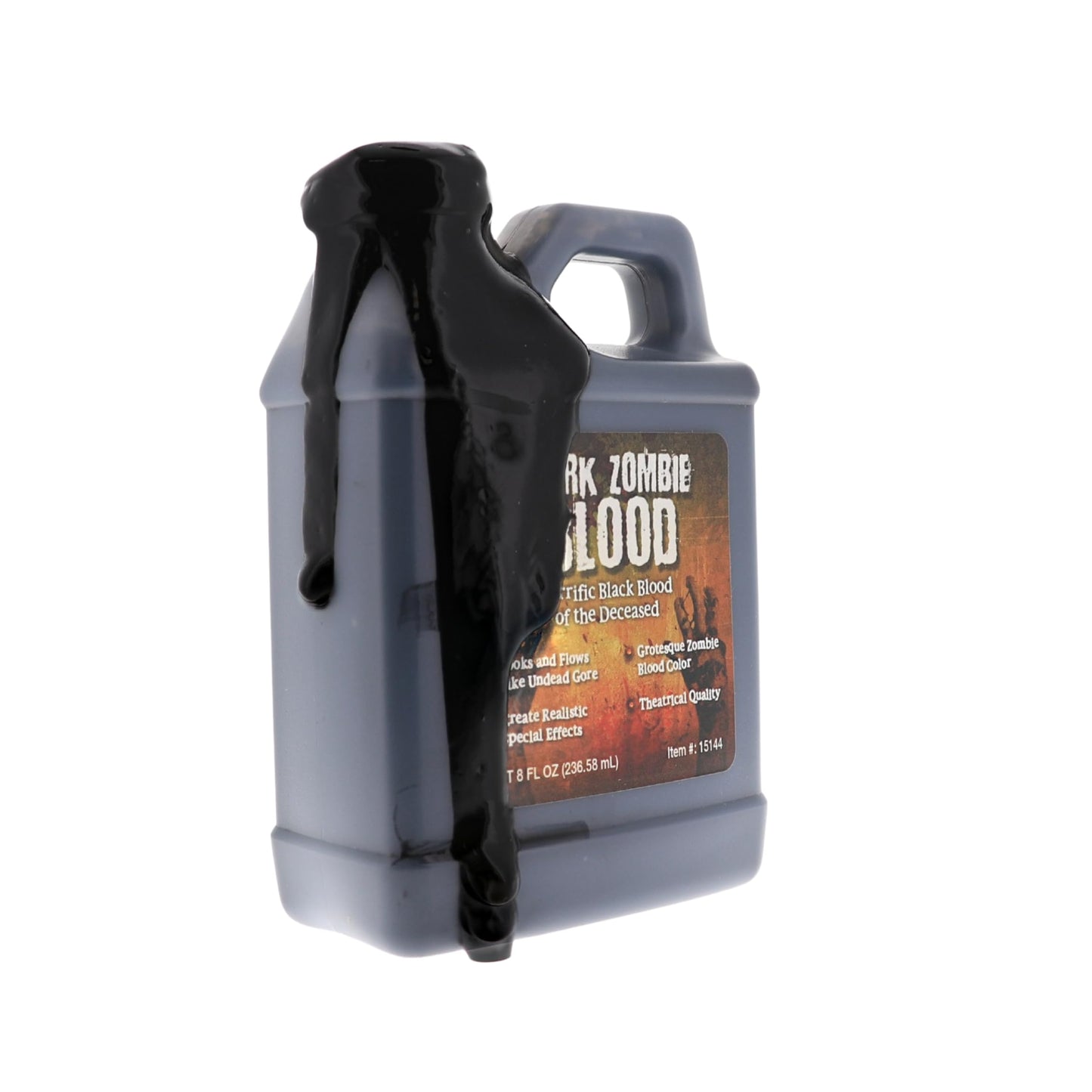 Dark Zombie Blood - 8 fl oz Bottle Ultra-Realistic Black Fake Blood for Halloween, Cosplay, Horror Makeup & SFX - Washable, Long-Lasting Formula Beauty & Personal Care TOXIX