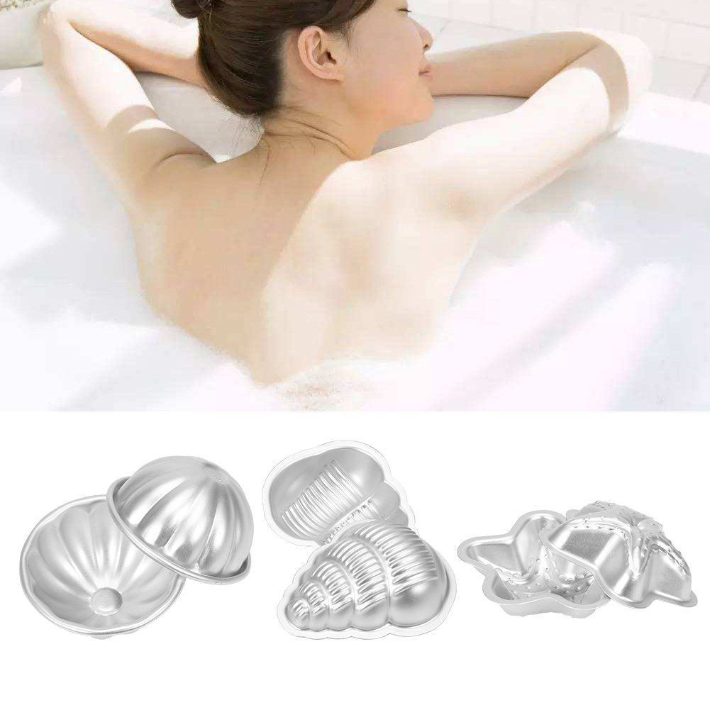 2PCS - Bath Bomb Kit, & Bath Bombs Press for DIY Making Supplies, Fizzy Crafting Bath Bomb Fizzy Crafting Tool DIY Cake Tool DIY Bath Bomb (Conch) Beauty and Personal Care Dioche