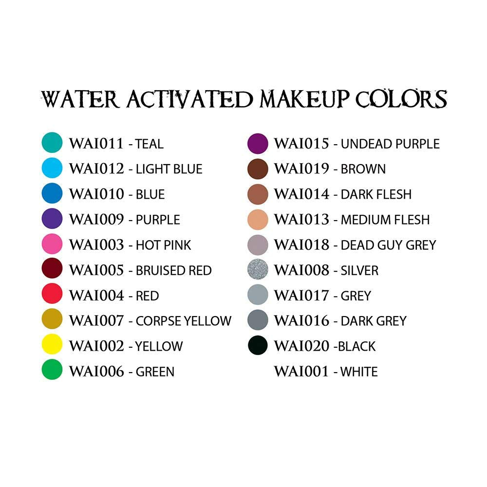 Woochie Water Activated Makeup - Professional Quality Halloween and Costume Makeup - (Green, 1.0 oz) Beauty & Personal Care Woochie