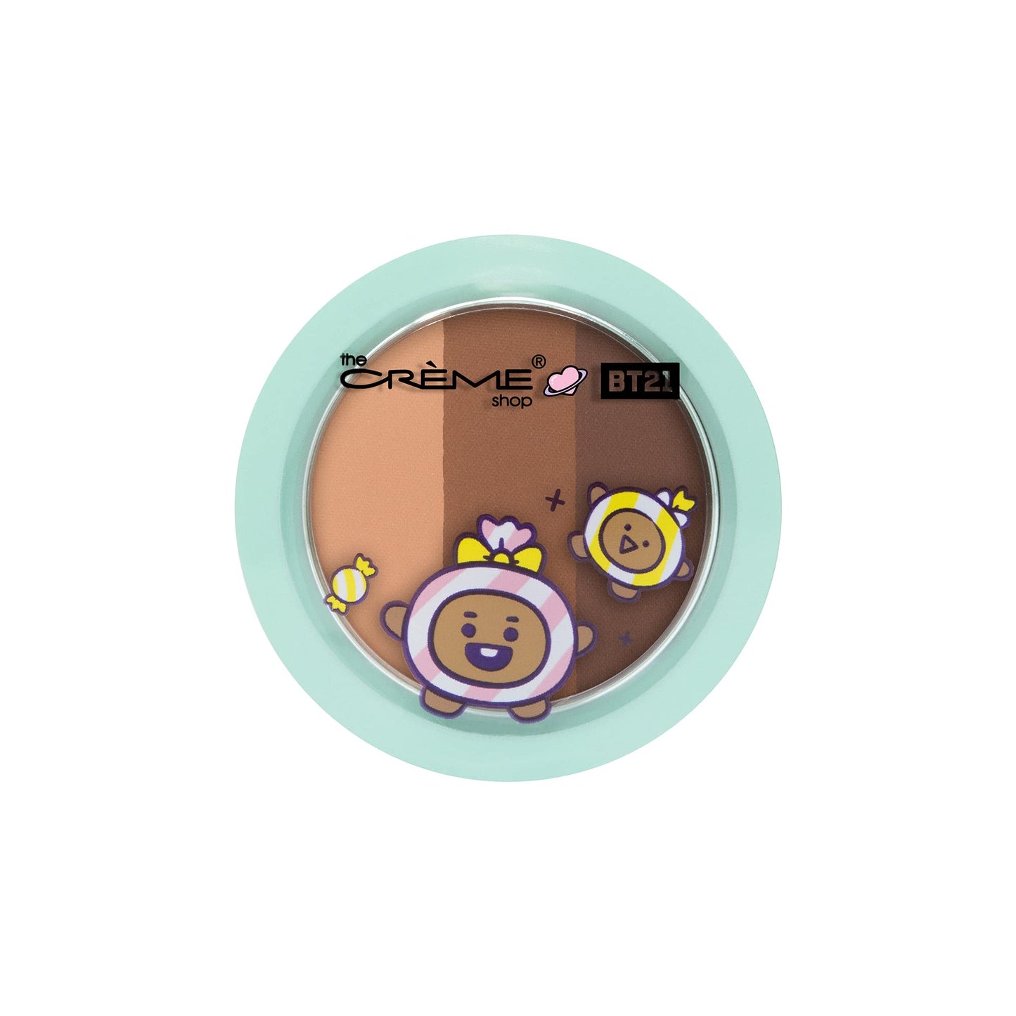 The Crème Shop | BT21 Baby SHOOKY Ultra-Pigmented Eyeshadow Trio - Cookies & Creme Beauty & Personal Care The Crème Shop