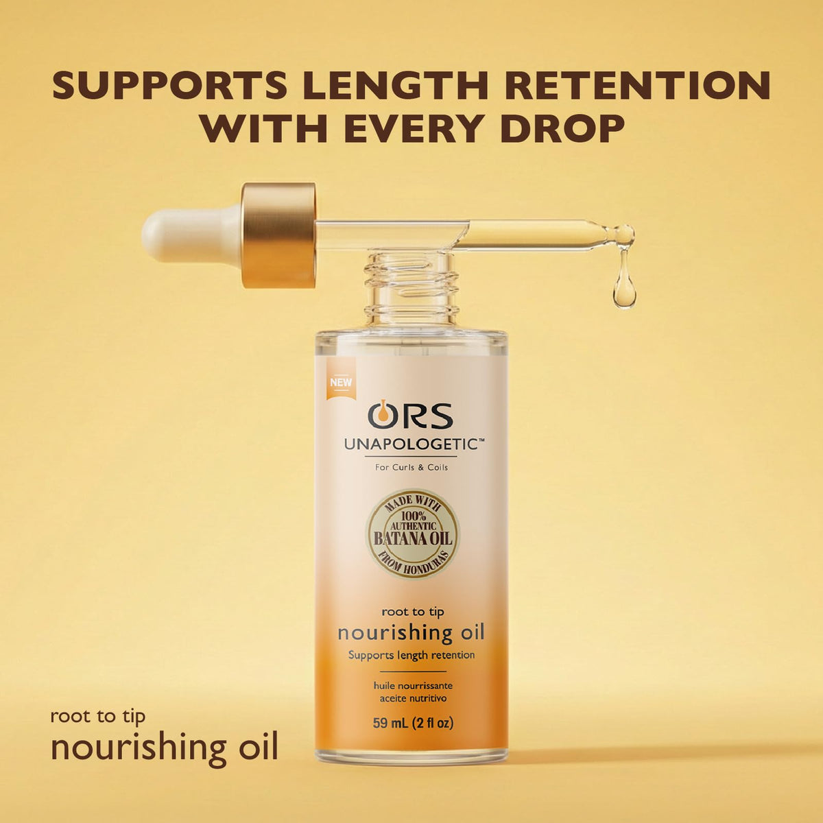 ORS Unapologetic Root to Tip Nourishing Oil 2 Ounces (Pack of 2)