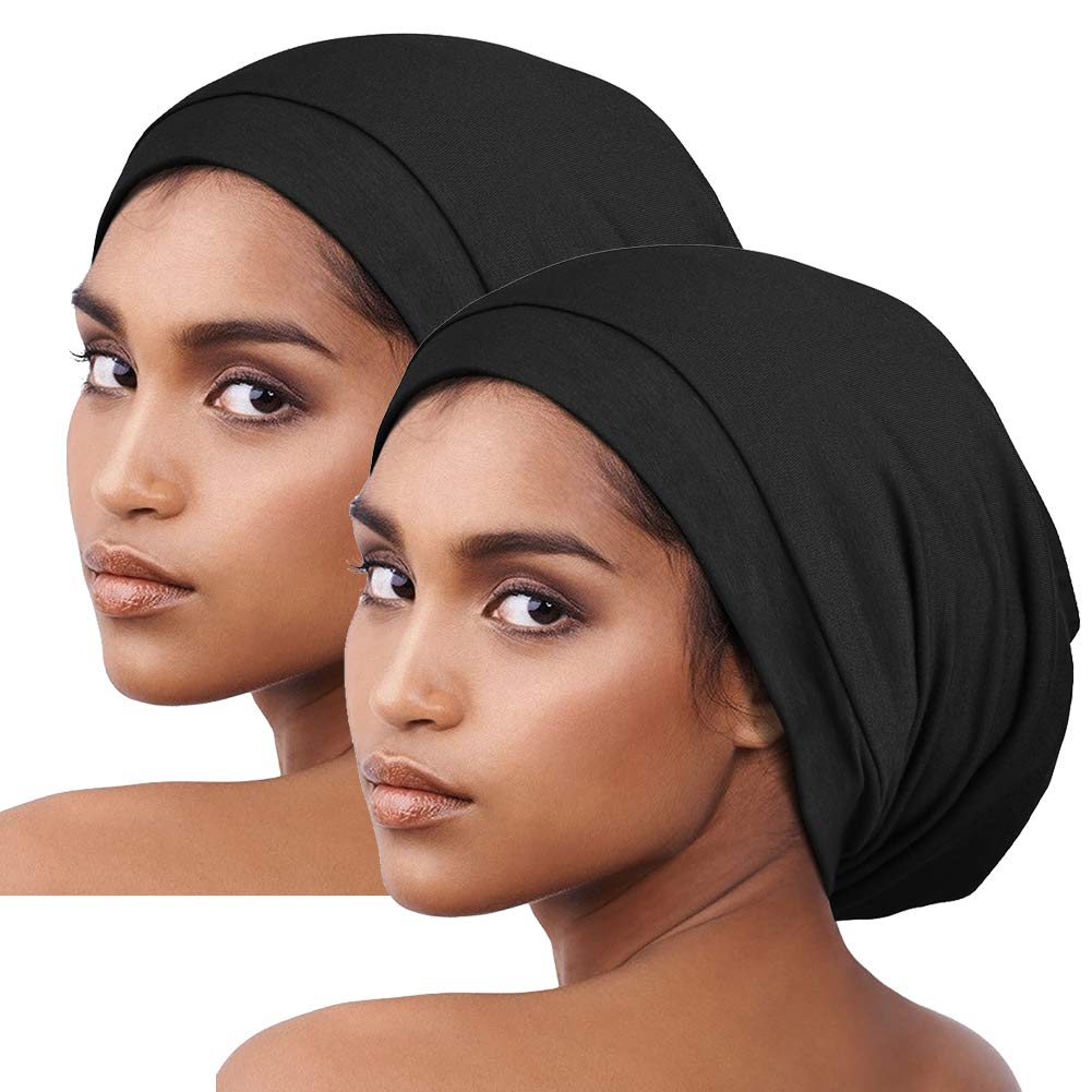 Satin Bonnet for Curly Hair Natural Hair Braids Women Slouchy Beanie Hat Lightweight Beauty and Personal Care Alnorm