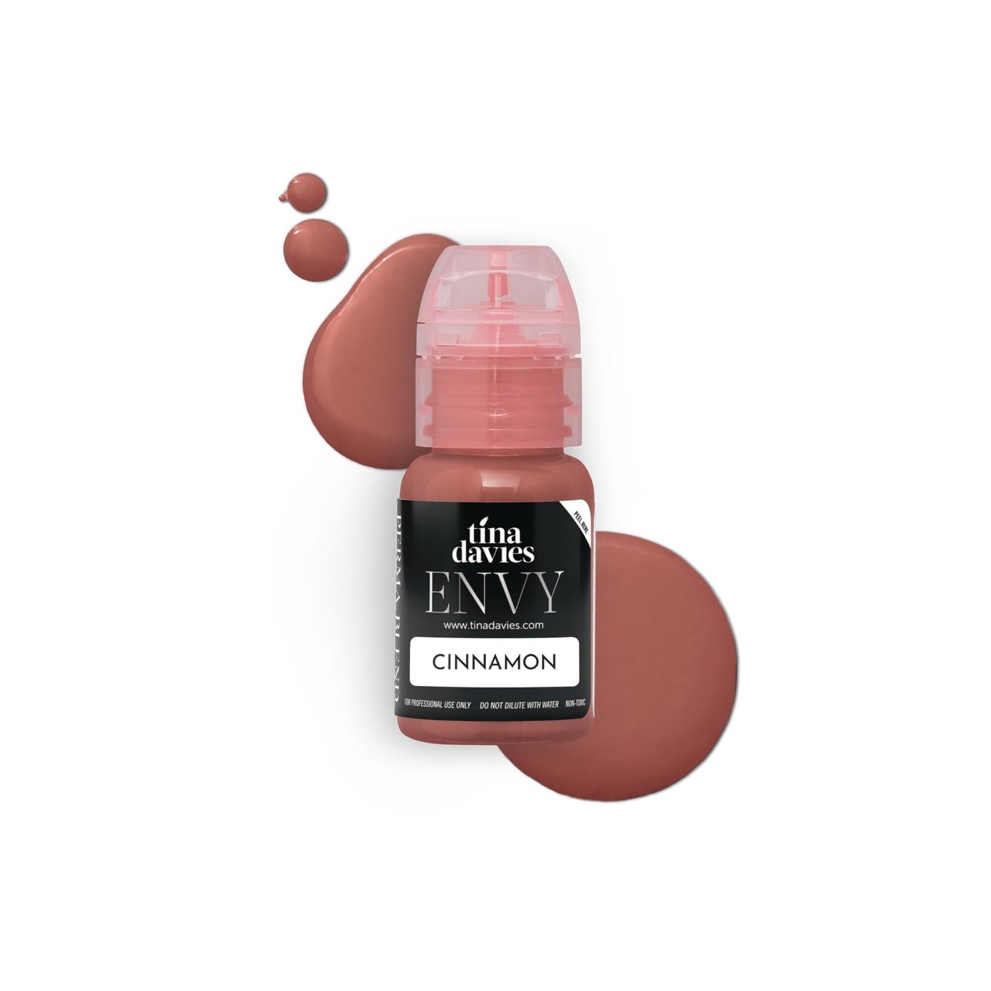 Tina Davies Professional Envy & Lust Lip Pigments - Permanent Lip Makeup - Colors Heal True to Tone - High Retention - Envy Cinnamon, 1/2oz/15ml Beauty & Personal Care Tina Davies