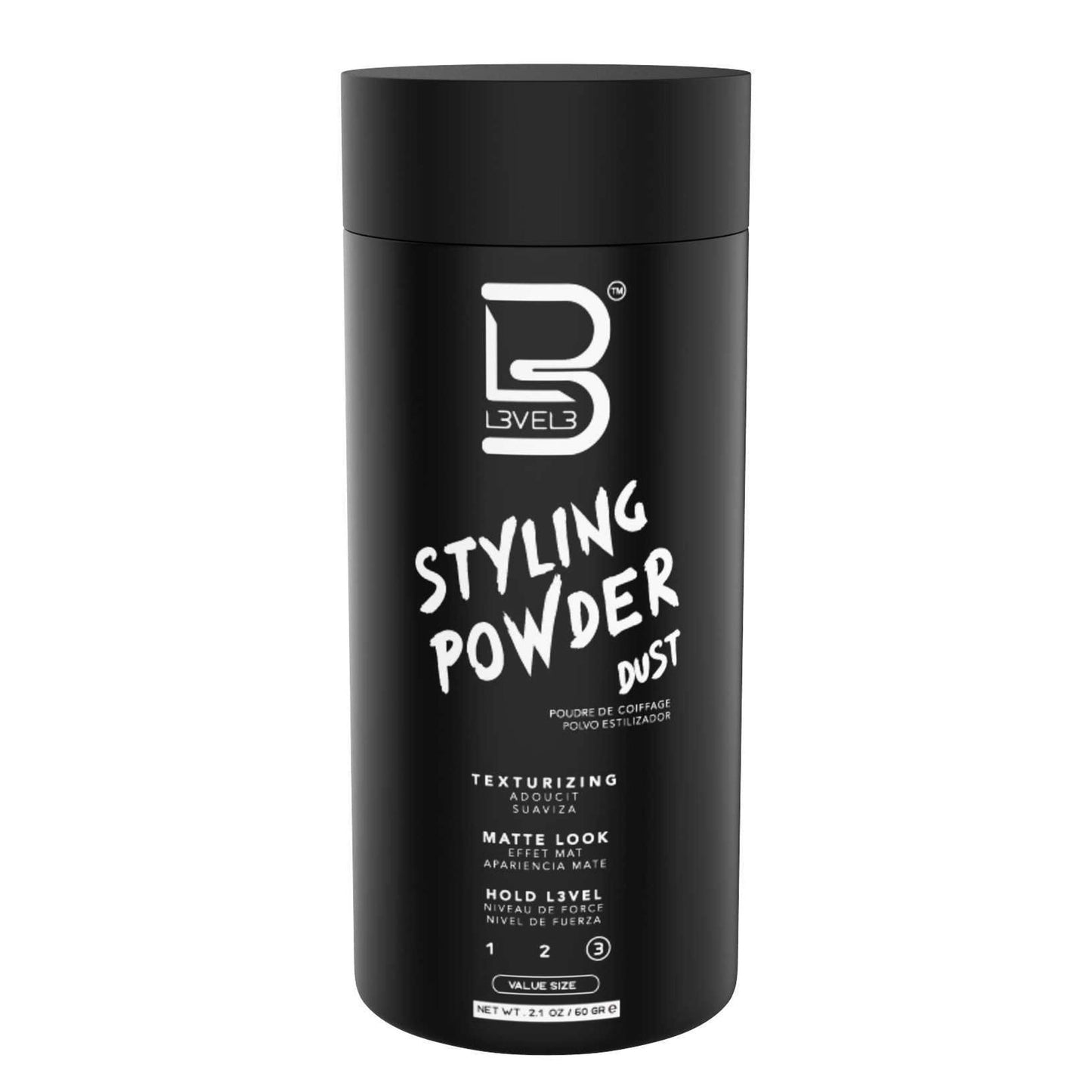 L3 Level 3 Styling Powder - Natural Look Mens Powder - Easy to Apply with No Oil or Greasy Residue (Large - 60 Grams) Beauty & Personal Care L3