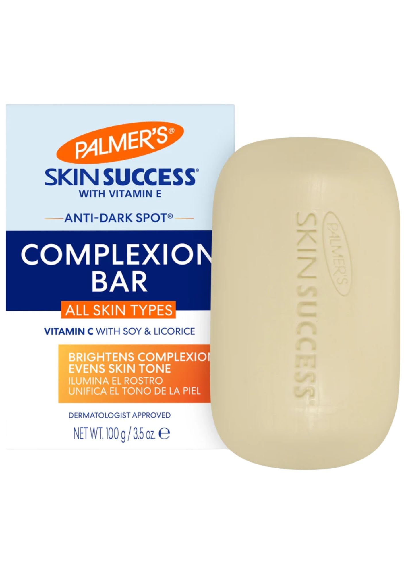 Skin Success Anti-Dark Spot Complexion Bar by Palmers for Unisex - 3.5 oz Cleanser - (Pack of 3) Beauty & Personal Care Palmer's