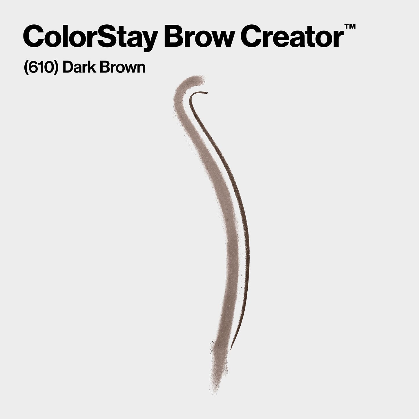 Revlon ColorStay Brow Creator, 2-in-1 Precise Eyebrow Pencil & Powder with Spoolie Brush, Waterproof, Stocking Stuffer for Her, 610 Dark Brown, 0.003 Beauty & Personal Care REVLON