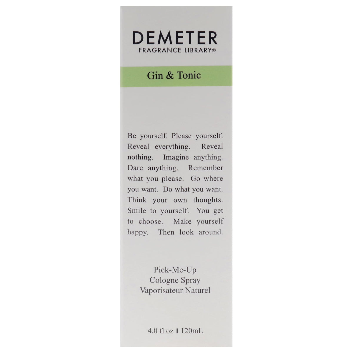 Gin & Tonic By Demeter For Women. Pick-me Up Cologne Spray 4.0 Oz Beauty & Personal Care DEMETER