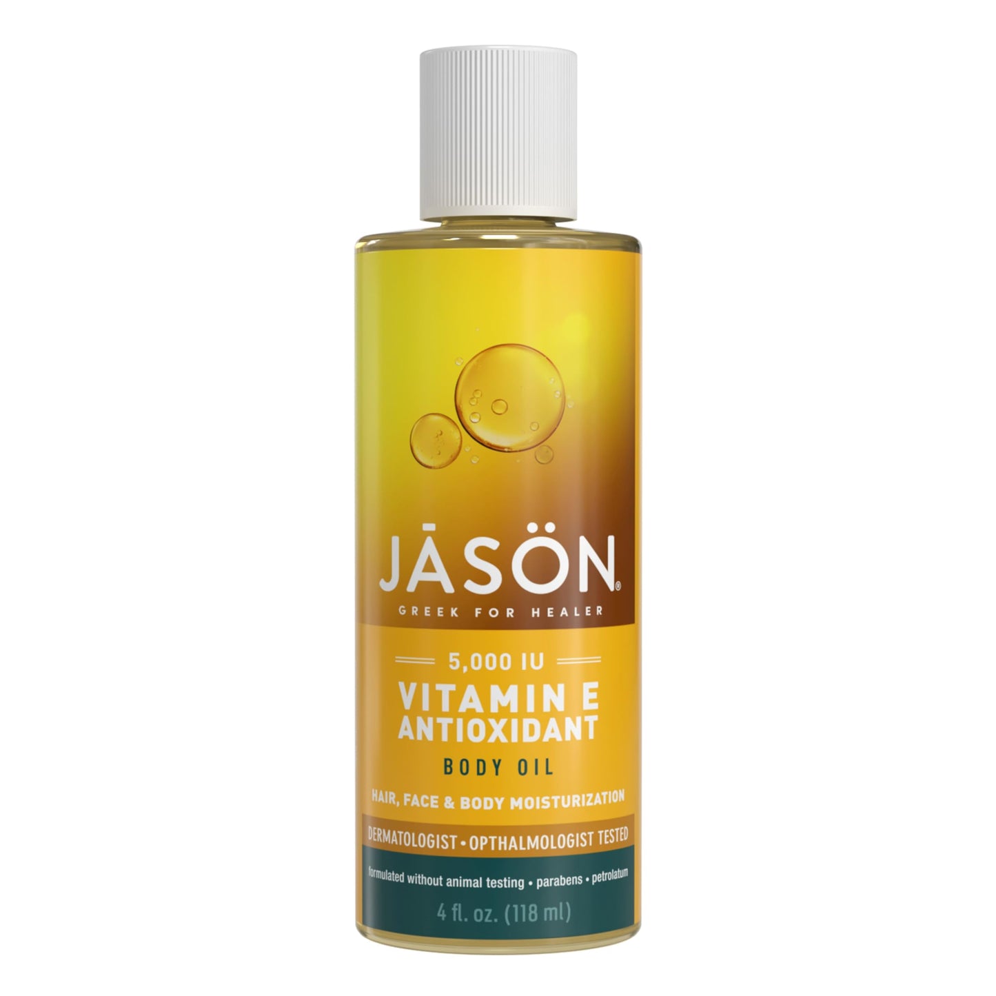 JASON Vitamin E 5,000 IU Moisturizing Body Oil, For Hair, Face, and Body, 4 Fluid Ounces Beauty & Personal Care JASON