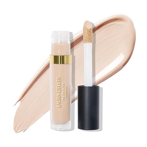 LAURA GELLER NEW YORK The Ideal Fix Concealer - Porcelain - Buildable Medium to Full Coverage Liquid Concealer - Covers Under Eye Dark Circles Beauty & Personal Care LAURA GELLER NEW YORK