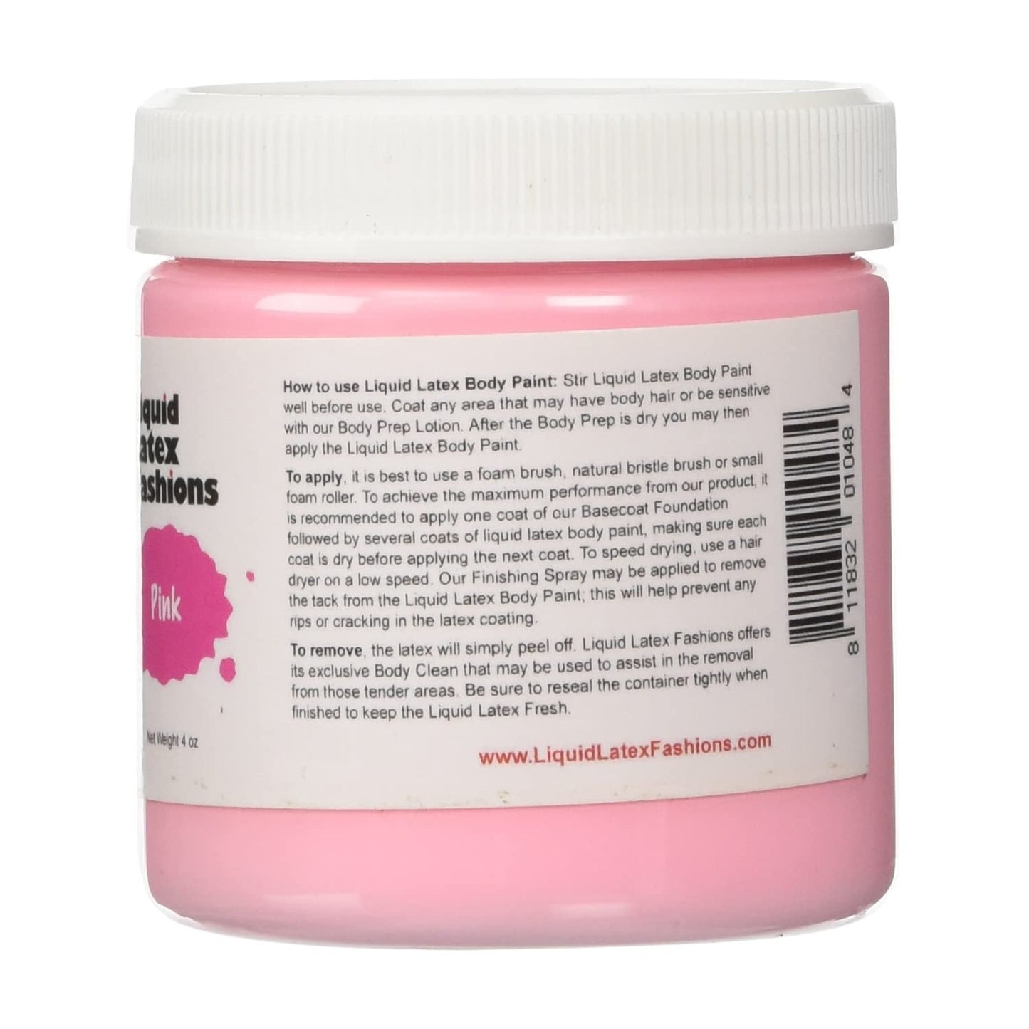 Pink 4 Oz - Liquid Latex Body Paint, Ammonia Free No Odor, Easy On and Off, Cosplay Makeup, Creates Professional Monster, Zombie Arts Beauty & Personal Care Liquid Latex Fashions
