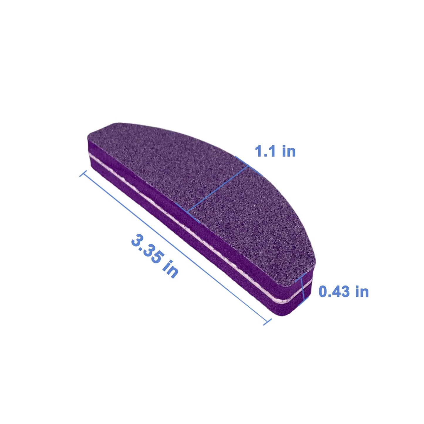 20 PCs Nail Buffers, Double Sided Nail Files Buffer Blocks 100/180 Grit Portable Washable Sanding Buffing File Arc Shape (Purple) Beauty & Personal Care GigaGround