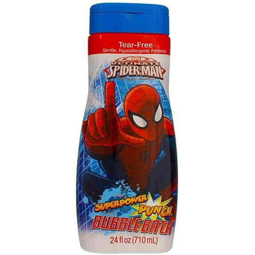Spiderman Bubble Bath 24 Ounce Superpower Punch (709ml) (2 Pack) Beauty & Personal Care Spiderman