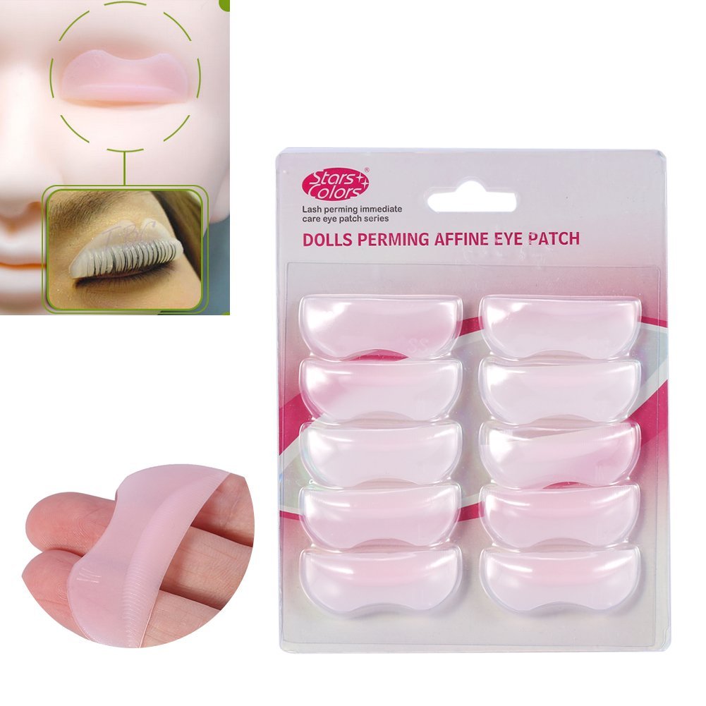 5Pairs/Set Silicone Eyelash Perming Curler, 3D Eyelash Perming Curling Pad Patch Eyelash Pad False Lashes Extension Makeup Tool for Eyelash Perm Beauty & Personal Care Vruping
