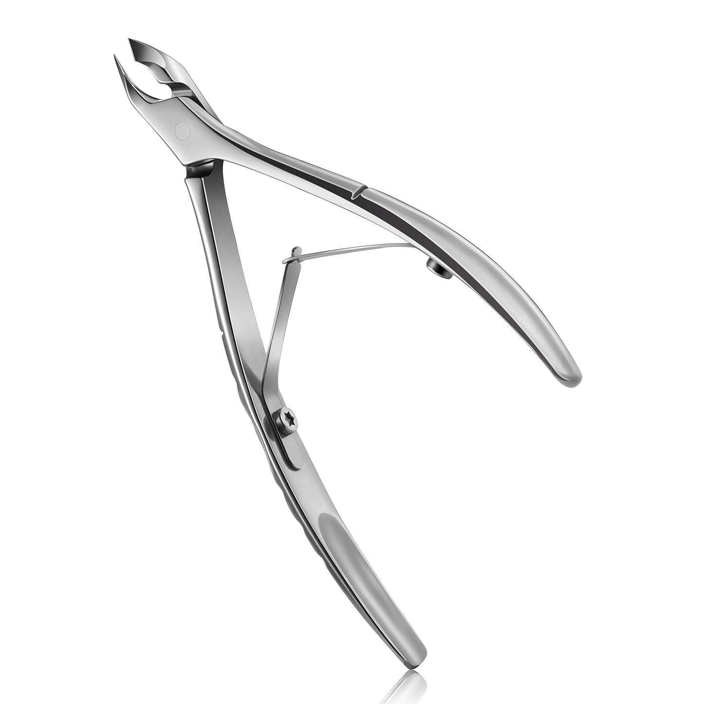 FERYES Cuticle Clipper with Pusher, 2 in 1 Professional Cuticle Trimmer, 6mm Full Jaw Cuticle Nipper, Stainless Steel Cuticle Remover Tool Mirror Beauty and Personal Care FERYES Default Title