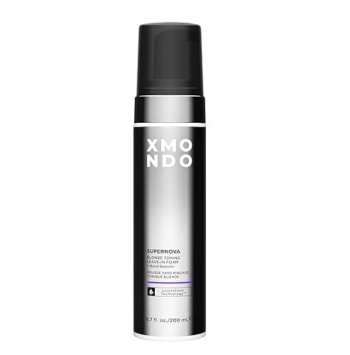 XMONDO Hair Supernova Blonde Toning Leave-In Foam, Vegan Formula Hair Toner Foam for Reducing Brassy and Yellow Tones on Blonde, Highlighted, and Gray Beauty & Personal Care XMONDO