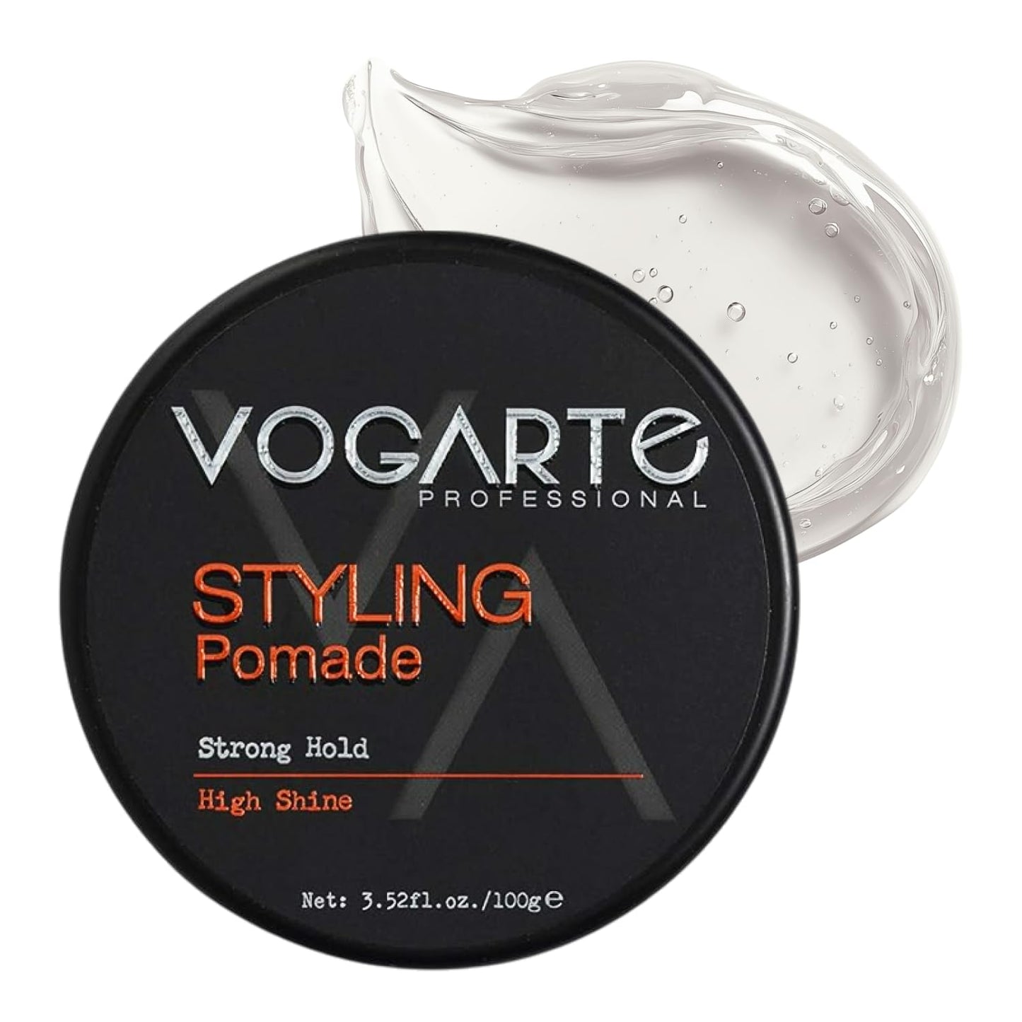 Vogarte Hair Styling Pomade for Men, Strong Hold with Medium Shine, Water-Based Hair Wax, Classic Gentleman Grooming Product, Flexible All-Day Hold Beauty & Personal Care Vogarte