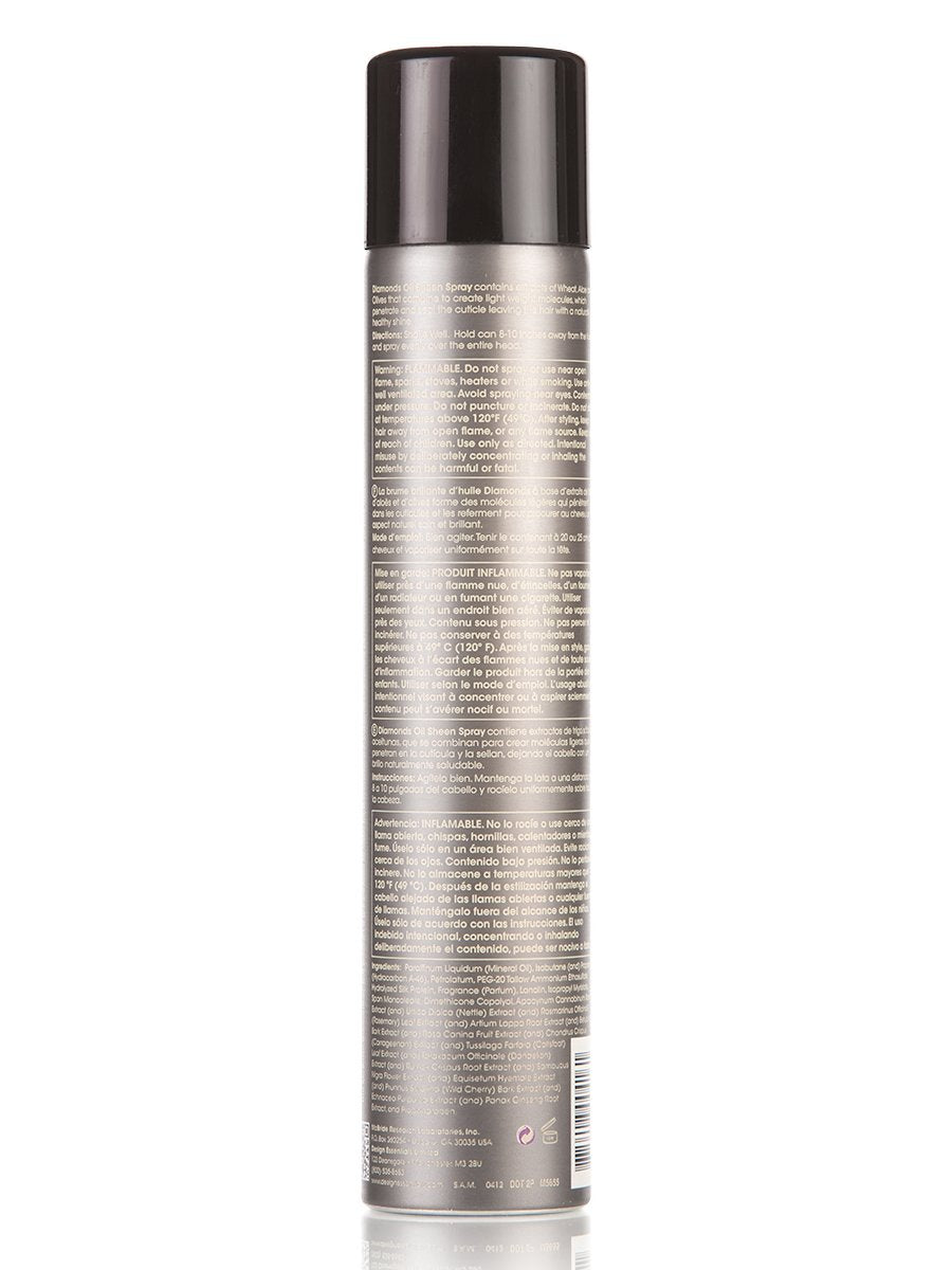 Design Essentials Diamonds Oil Sheen Spray for Relaxed & Natural Hair, Clear, 10 Oz Beauty & Personal Care Design Essentials