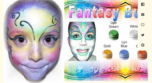 Face Paint Fantasy Butterfly All Natural Non Toxic Beauty & Personal Care Elegant Minerals