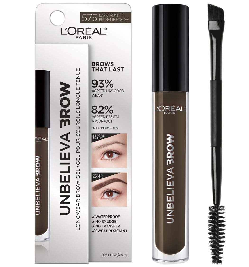 L'Oreal Paris Unbelieva-Brow Longwear Waterproof Tinted Brow Gel, Smudge-resistant, Transfer- Proof, Quick Drying, Easy and quick application
