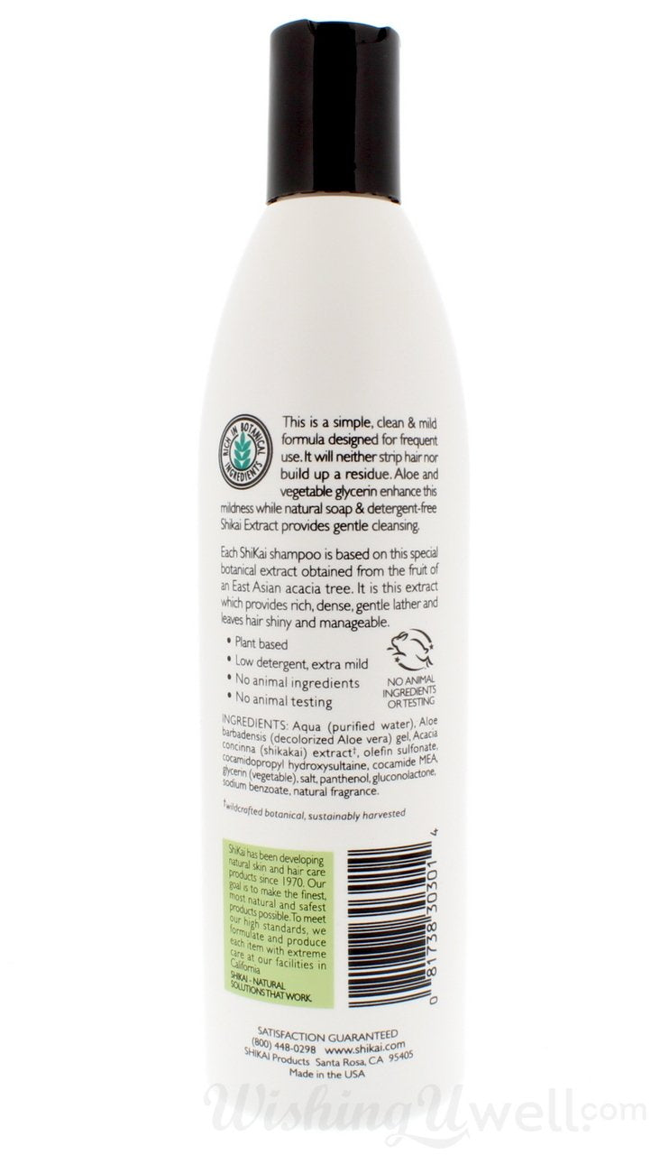 ShiKai - Natural Everyday Shampoo, Plant-Based, Non-Soap, Non-Detergent, Gently Cleanses Leaving Hair Soft and Manageable (12 Ounces, Pack of 3)