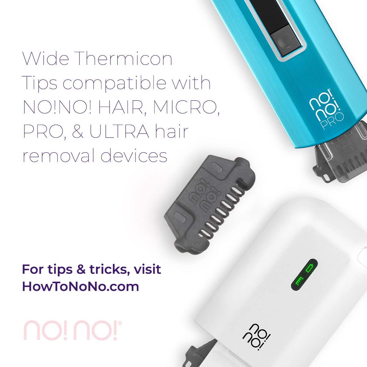 no!no! Hair Removal Kit Thermicon Tip Refill Pack (Wide Tip) for Legs, Back, Arms and Chest - 3 Count Beauty and Personal Care no!no!