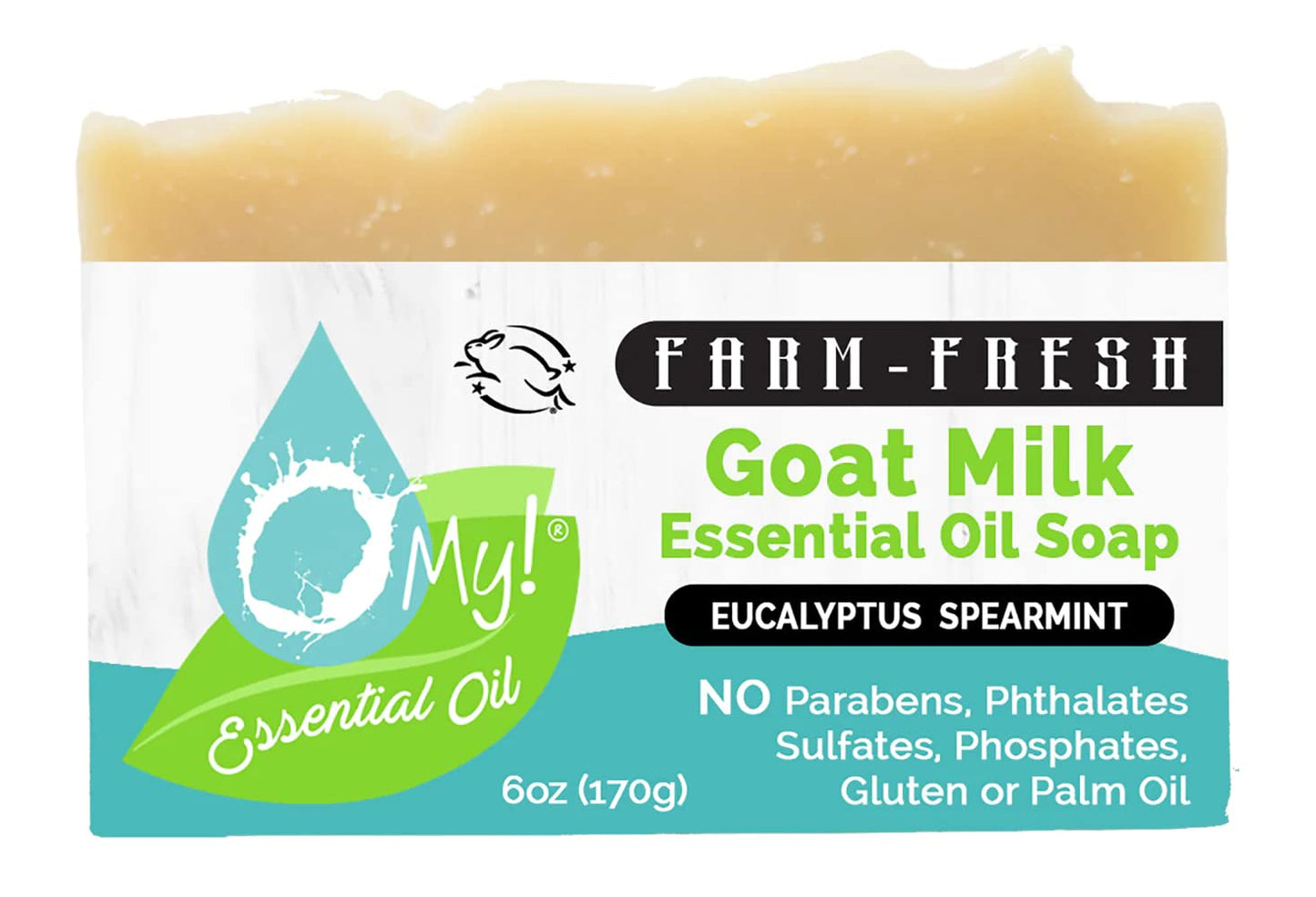 O My! Goat Milk Essential Oil Soap Bar | Made with Farm-Fresh Goat Milk | 100% Pure Essential Oils | Free of Parabens | Handcrafted in USA Beauty & Personal Care O My!