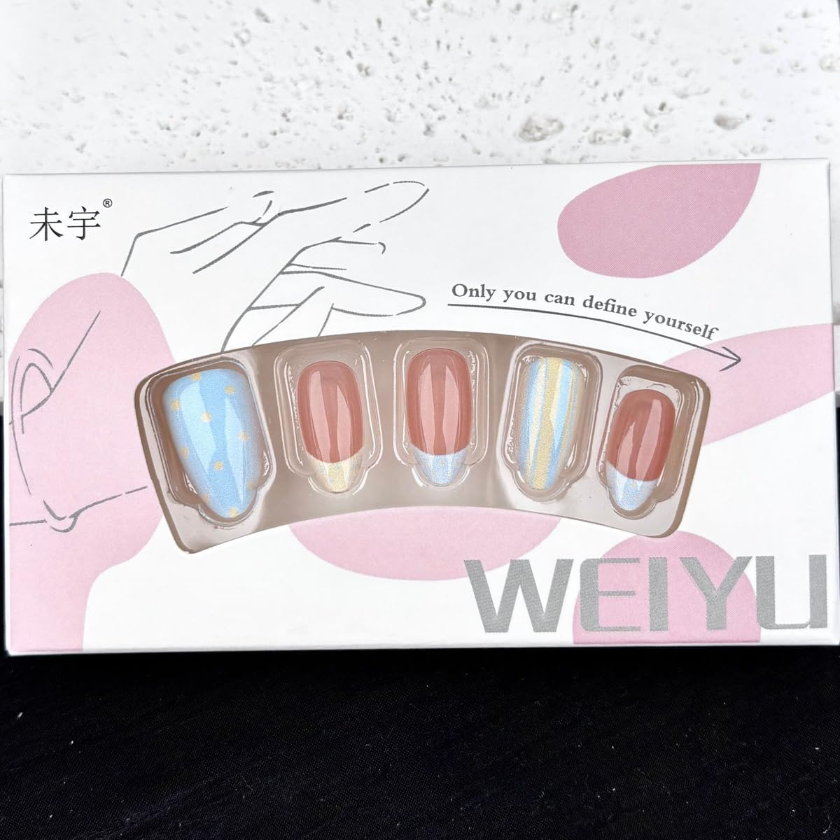 Flower Press on Nails Short Almond Fake Nails Fall Nails Press ons with Floral Design,Brown Reusable Artificial Nails Glossy Full Cover Glue on Nails Beauty and Personal Care HPYFOI