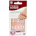 Kiss Everlasting French Toenail Kit Real Short 24 Nail (6 Pack) Beauty & Personal Care KISS