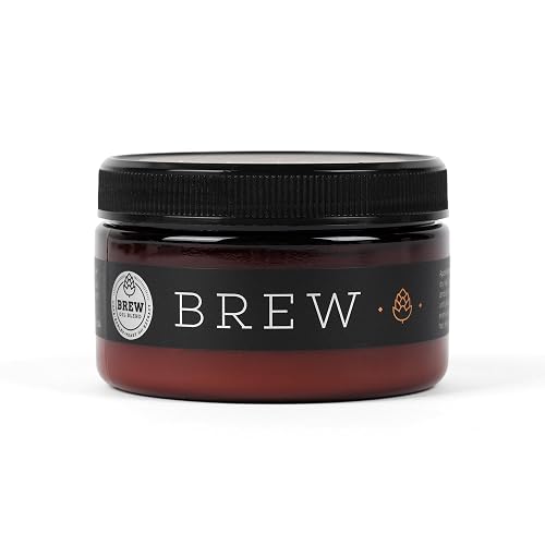 Brew Grooming Hair Styling Clay for Men - Matte Strong Hold Molding Pomade for Beard and Hair - Natural Ingredients Barley, Hops, Yeast - Paraben Free Beauty & Personal Care Brew Grooming