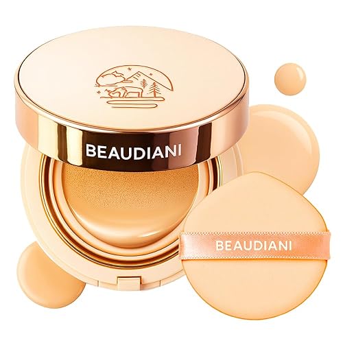 BEAUDIANI Natural Coverage - Mesh Tight Up Cushion - Korean Cushion Foundation, Semi-Matte Radiance, Long-lasting, Travel-Friendly Design (01 Light Beauty & Personal Care BEAUDIANI