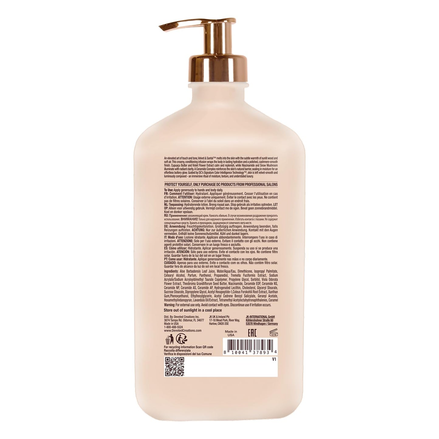 Devoted Creations Velvet and Santal - Elevated Cashmere Velvety Soft Ultra-Hydrating Body Moisturizer Beauty & Personal Care Devoted Creations