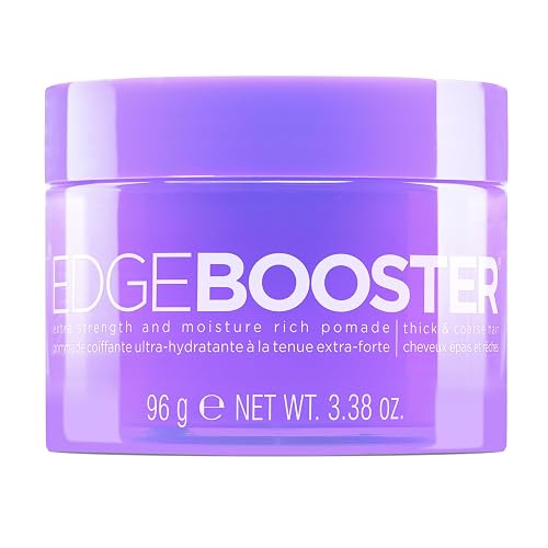 Style Factor Edge Booster Extra Strength & Moisture Rich Pomade | Strong Hold Edge Control Gel for Thick & Coarse Hair | High Shine, Non-Greasy Beauty & Personal Care Style Factor