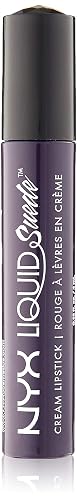 NYX PROFESSIONAL MAKEUP Liquid Suede Cream Lipstick - Foul Mouth (Navy Black) Beauty & Personal Care NYX PROFESSIONAL MAKEUP