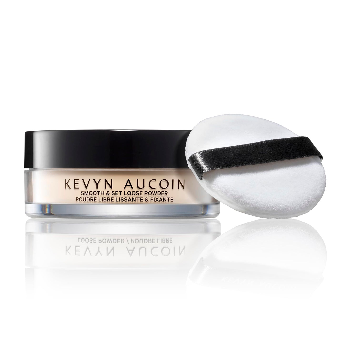 Kevyn Aucoin Smooth & Set Loose Powder with Puff: Universal shade, all skin types & tones. Sheer, lightweight, blends well, blurs imperfections Beauty & Personal Care Kevyn Aucoin