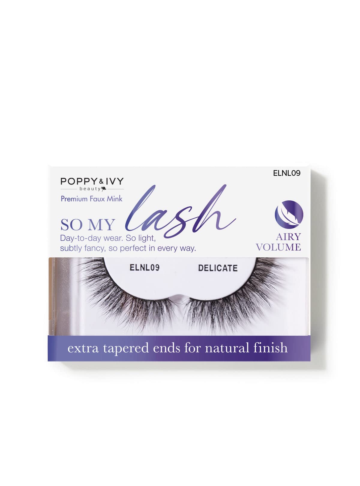 Absolute New York Poppy and Ivy Beauty The Signature So My Lash Eye Lashes, Neutral, Women Make-up Cosmetic Accessories (ELNL09 Delicate) Beauty & Personal Care Absolute New York