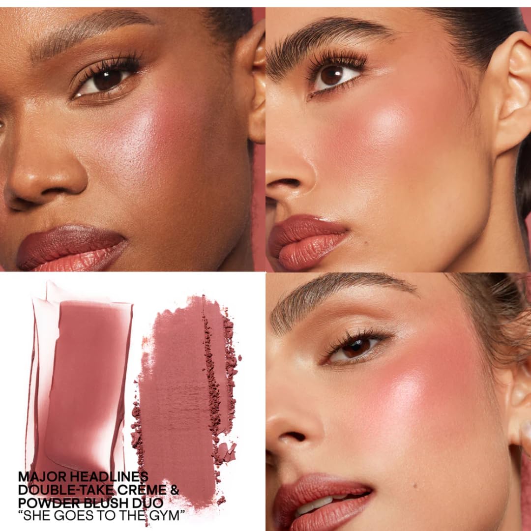 PATRICK TA Double-Take Crème & Powder Blush - She Goes To The Gym - Cool Mauve Rose