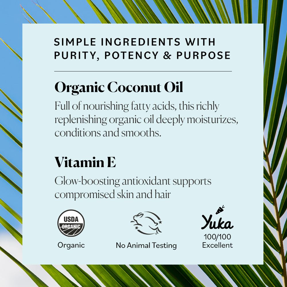 Sky Organics - Organic Coconut Oil & Vitamin E, 16.9 fl oz - Skin & Hair Ultra-Hydrating Oil - Fatty Acids & Antioxidants Beauty & Personal Care Sky Organics