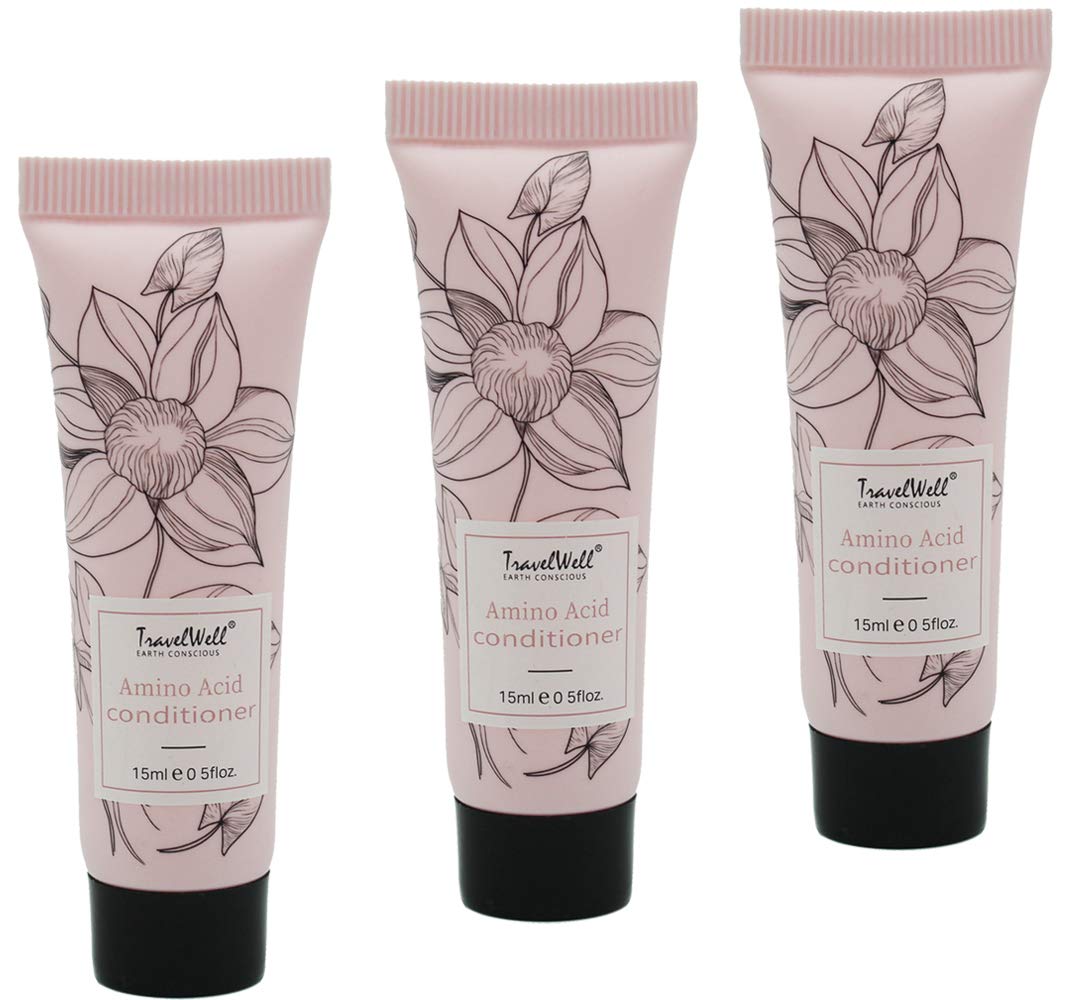 Travelwell Conditioner, Flower Series Hotel Travel Size Guest 0.5 Fl Oz/15ml, 200 Tubes per Box | Travel Size Toiletries | Cruelty-Free Bulk Set Beauty & Personal Care Travelwell