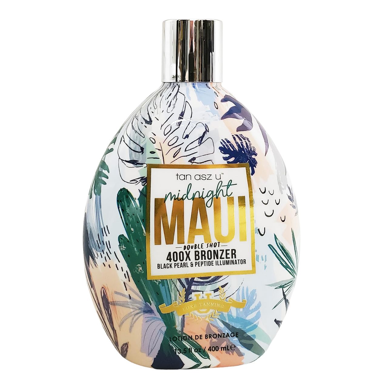 TAN ASZ U Midnight Maui Double Shot 400X Bronzer - 13.5 oz Beauty & Personal Care Brown Sugar
