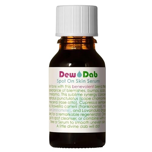 LIVING LIBATIONS - Organic DewDab Acne Spot Treatment | Natural, Wildcrafted, Clean Beauty (.5 fl oz | 15 ml) Beauty & Personal Care LIVING LIBATIONS