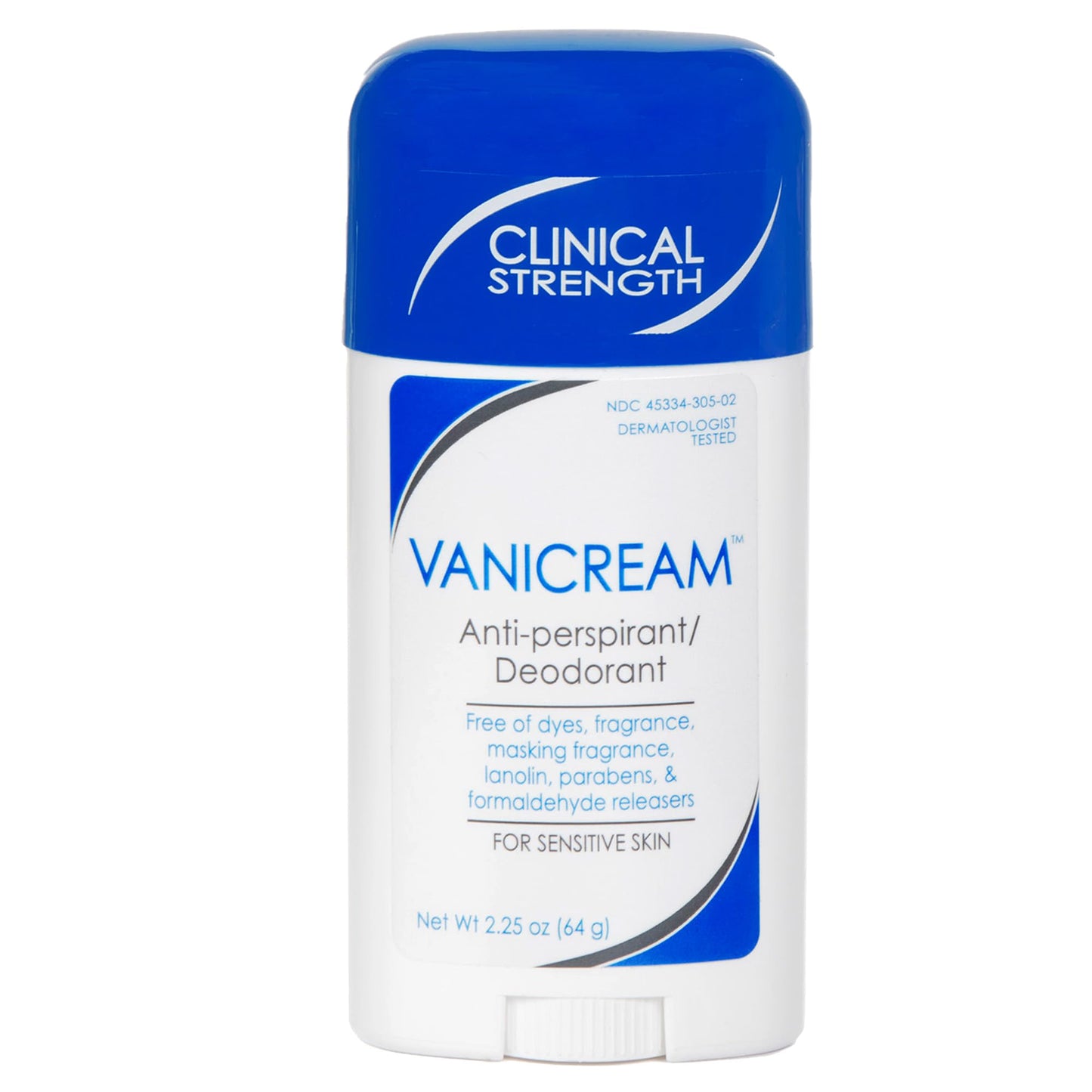 Vanicream Anti-Perspirant Deodorant for Sensitive Skin - 2.25 oz - Clinical-Strength Deodorant with 24-Hour Protection - Unscented Beauty and Personal Care Vanicream