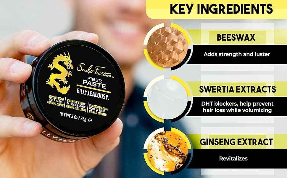 Billy Jealousy Sculpt Friction Fiber Paste, 3 oz Beauty & Personal Care Billy Jealousy