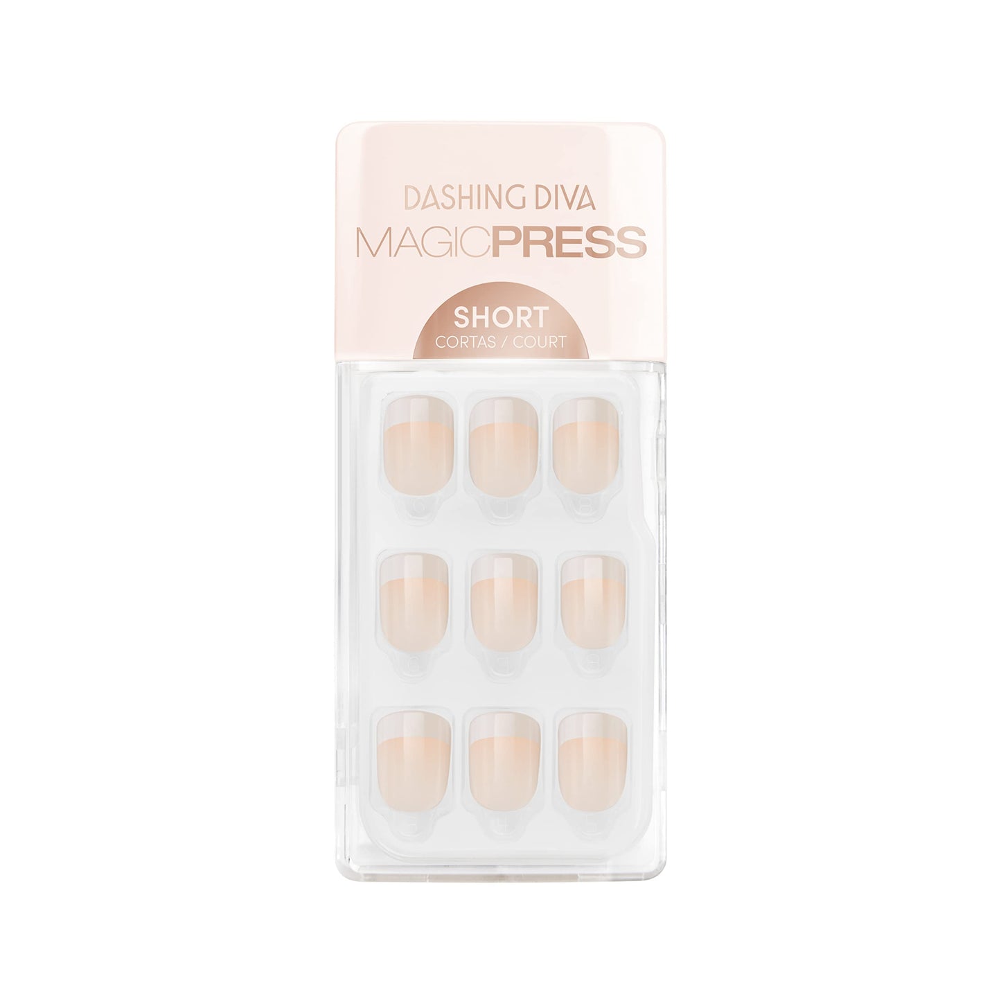 Dashing Diva Magic Press Nails - Day to Night | Short, Square Shaped Press On Nails | Long Lasting Stick On Gel Nails | Lasts Up to 7 Days | Contains Beauty & Personal Care Dashing Diva