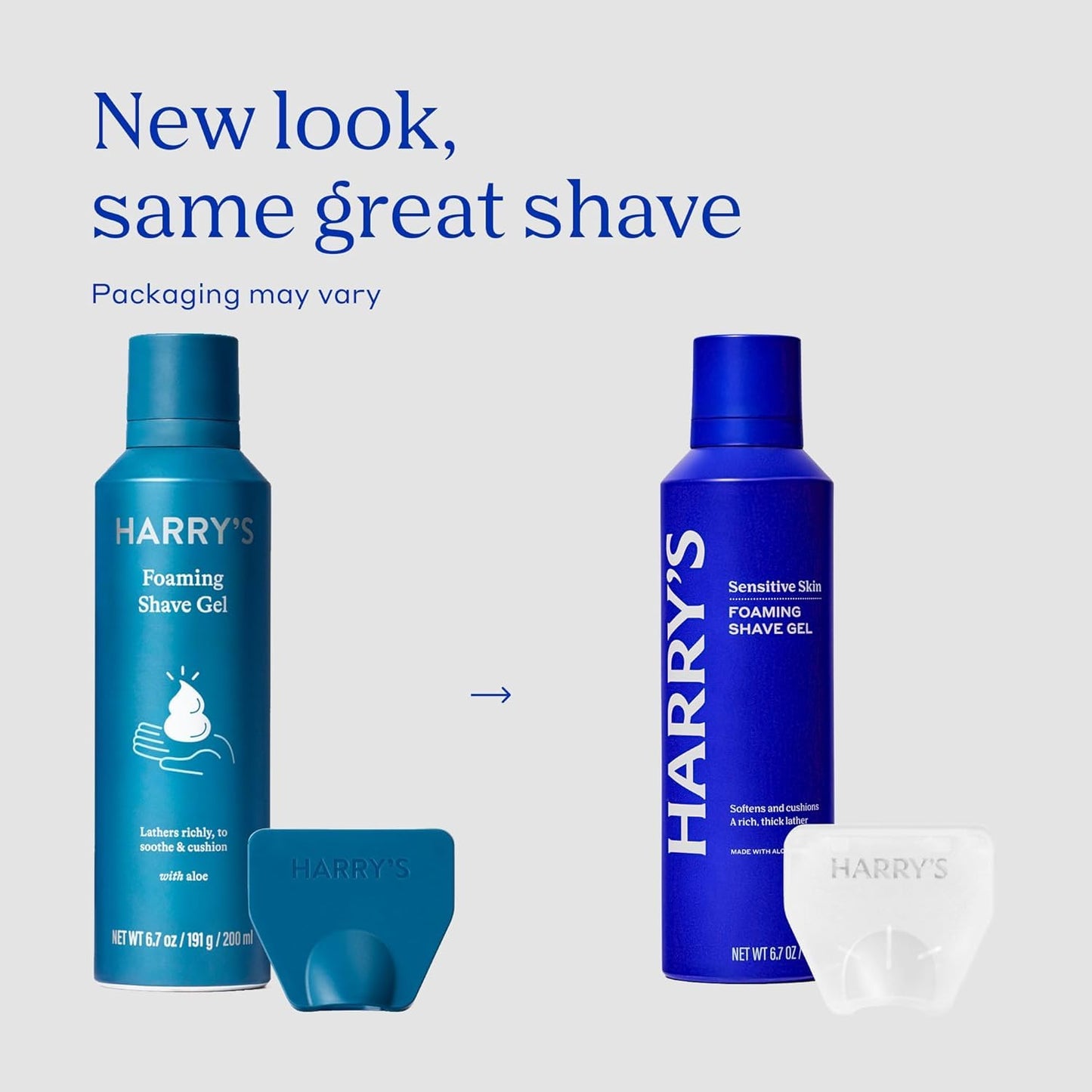Harry's Original Shaving Kit for Men - Razor Handle, 3 Razor Blade Refills, Foaming Shave Gel, and Travel Blade Cover - German Engineered - Ocean Blue Beauty and Personal Care Harry's
