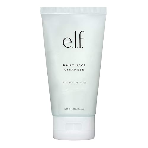 e.l.f. Daily Face Cleanser, Lightweight, Hydrating, Skin-Brightening, Removes Dirt, Impurities and Makeup, Cleanses, Moisturizes, Gentle, Effective Beauty & Personal Care e.l.f.