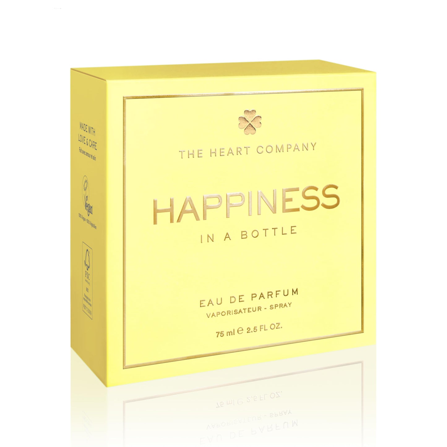 THE HEART COMPANY | Happiness in a bottle | Citrus Perfume for women | Vegan Women's Eau de Parfum | Clean Bergamot Fragrance with Essential Oils 75ml Beauty & Personal Care THE HEART COMPANY