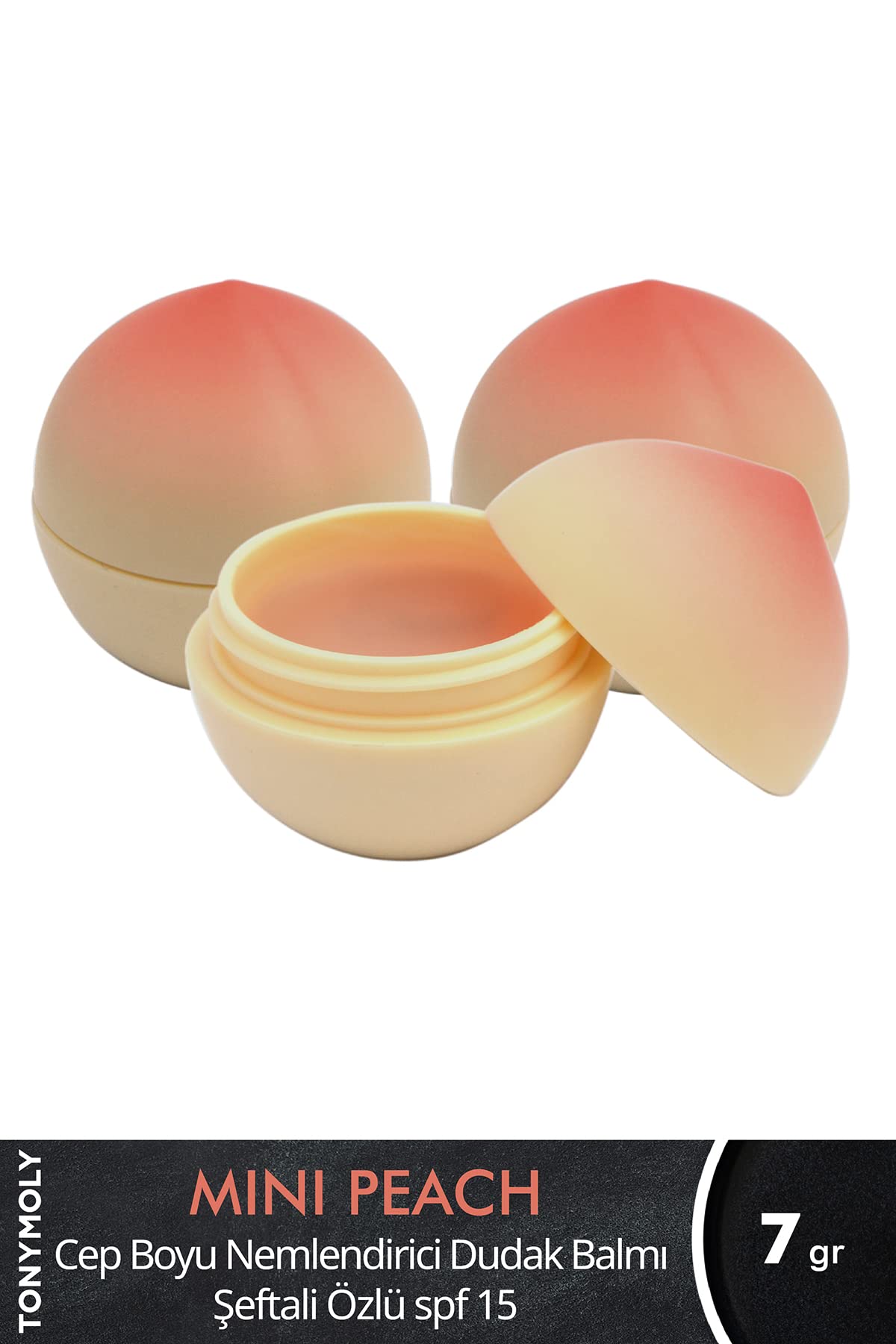 TONYMOLY Mini Peach Lip Balm, Moisturizing & Hydrating Korean Lip Care, Long-Lasting Travel-Friendly Formula with Peach Scent, Giftable Lip Care Beauty & Personal Care TONYMOLY