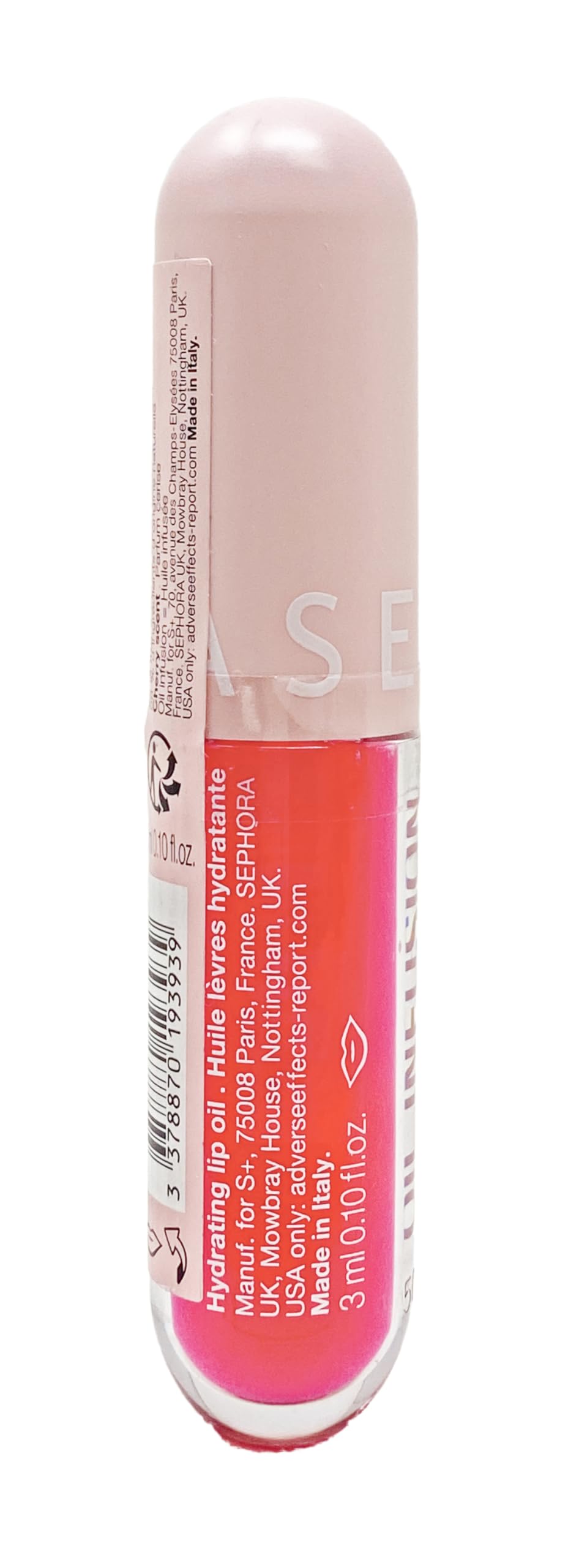 SEPHORA COLLECTION Oil Infusion Hydrating Lip Oil - Cherry (rosy pink) 0.10 oz/3 ml Beauty and Personal Care SEPHORA