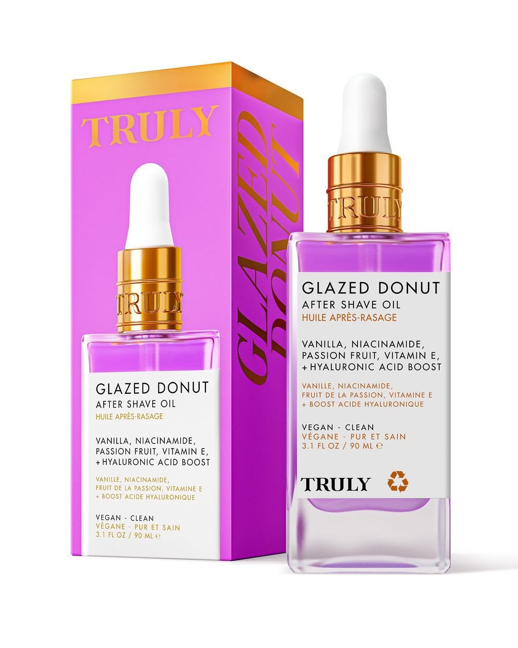 Truly Beauty Glazed Donut After Shave Oil - Razor Bumps Treatment for Women, Razor Bump and Ingrown Hair Treatment for Bikini Area - 3.1 OZ Beauty & Personal Care Truly
